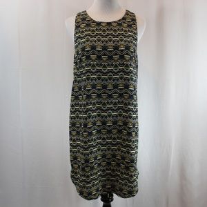 💚5/$25 H&M Sleeveless Patterned Shift Dress Size 6